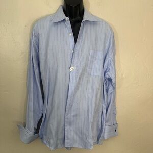 Chiarelli French Cuff Shirt 17 neck 34-35 sleeves Gently worn 100% cotton